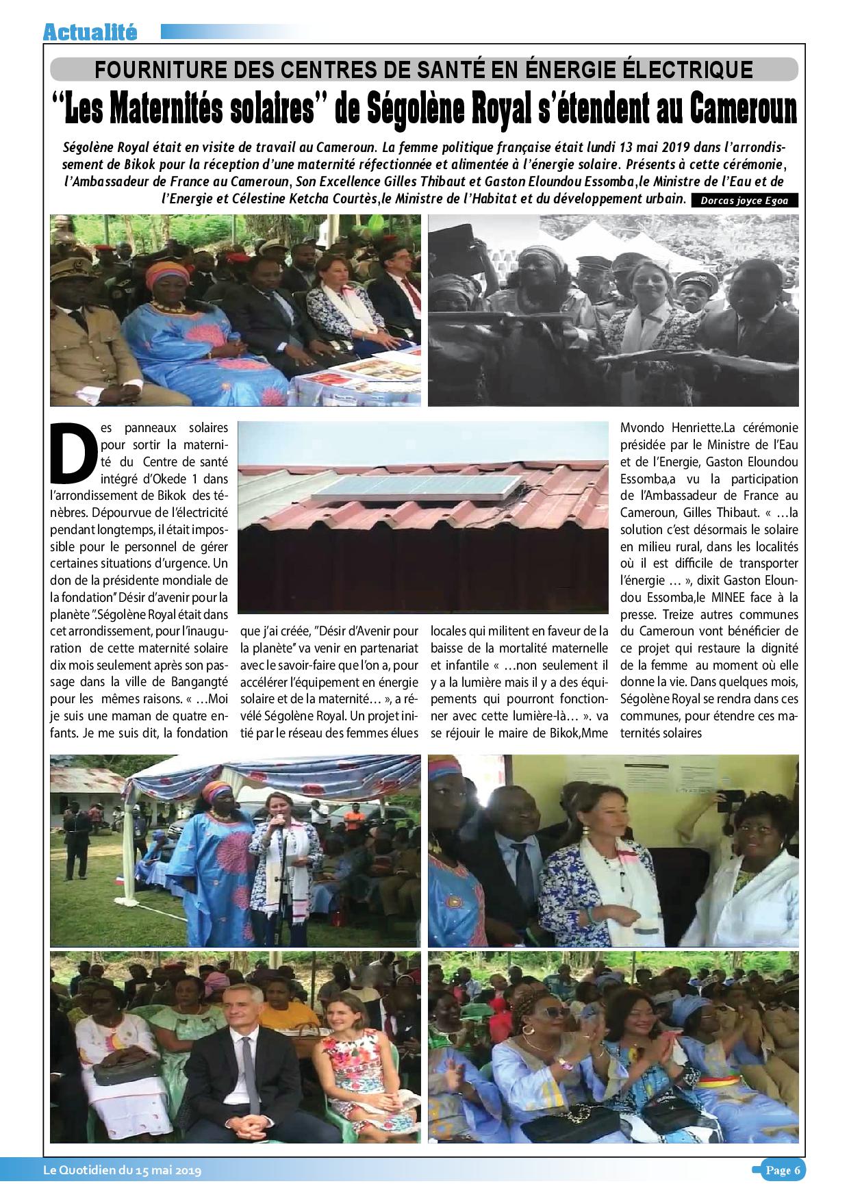 Le Quotidien du 15 mai 2019 VN1