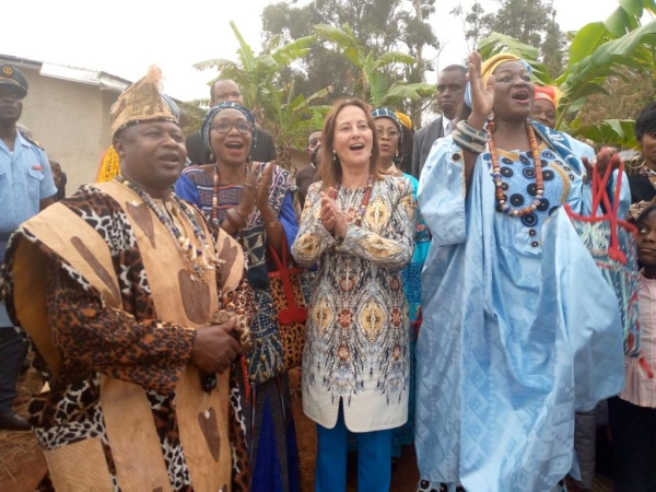 Visite du chantier de Bangoulap (Cameroun)