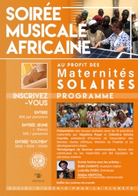Soirée musicale au profit des maternités solaires